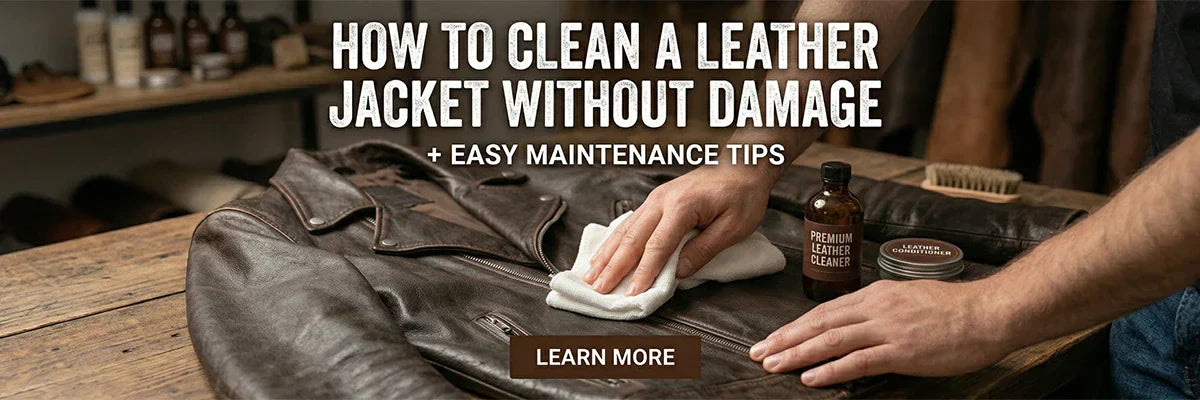 How to Clean a Leather Jacket Without Damage + Easy Maintenance Tips