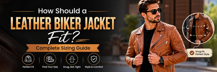 How Should a Leather Biker Jacket Fit? Complete Sizing Guide