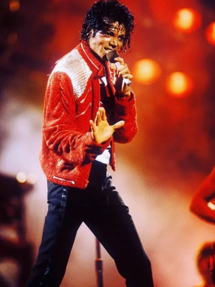 Red & White Leather Jacket