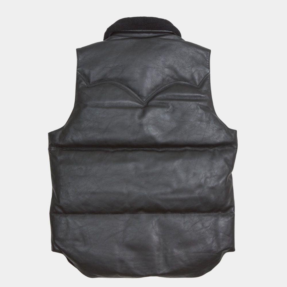 Mens Sherpuff Black Puffer Vest