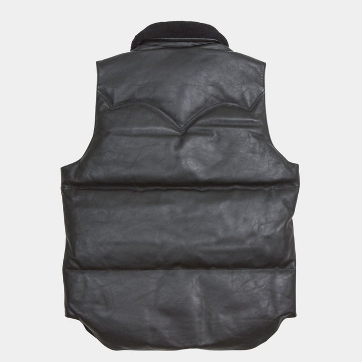 Mens Sherpuff Black Puffer Vest