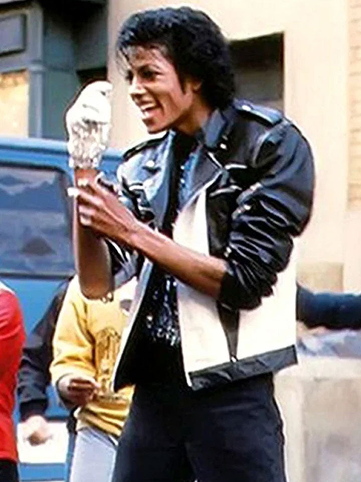 Black & White Leather Jacket