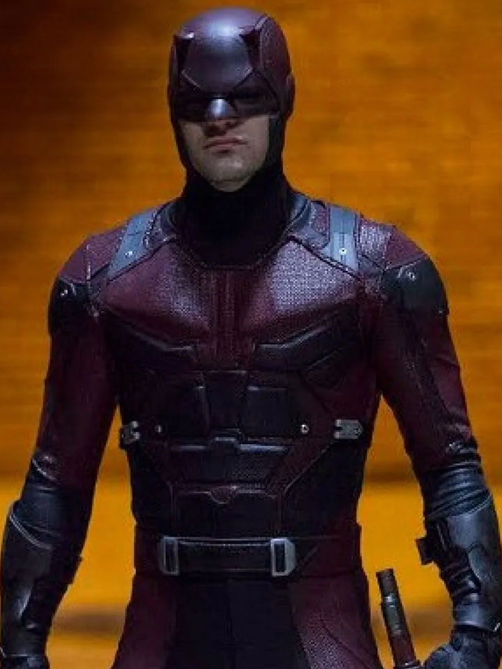 Red & Black Cafe Racer Jacket