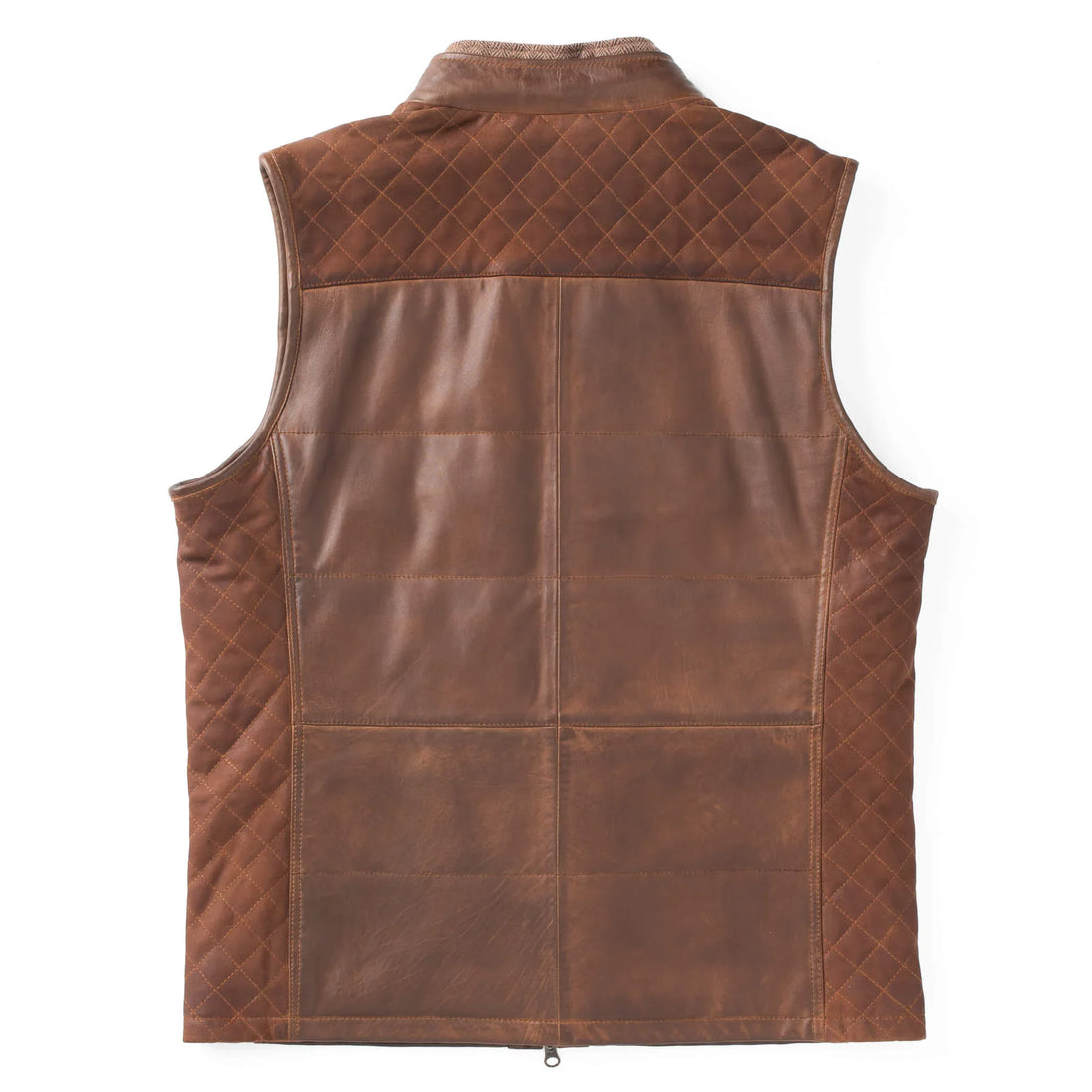 Vintage Mens Brown Leather Vest