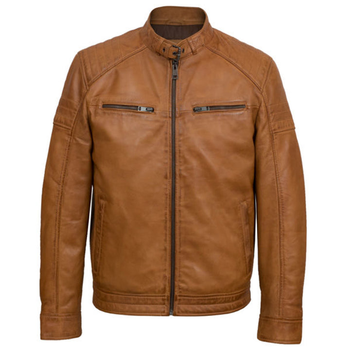 Premium Stylish Brown Fashion Leather Jacket for Men