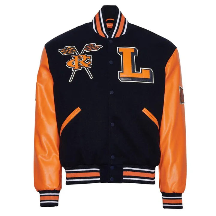 Lincoln University (PA) Black and Orange Varsity Jacket