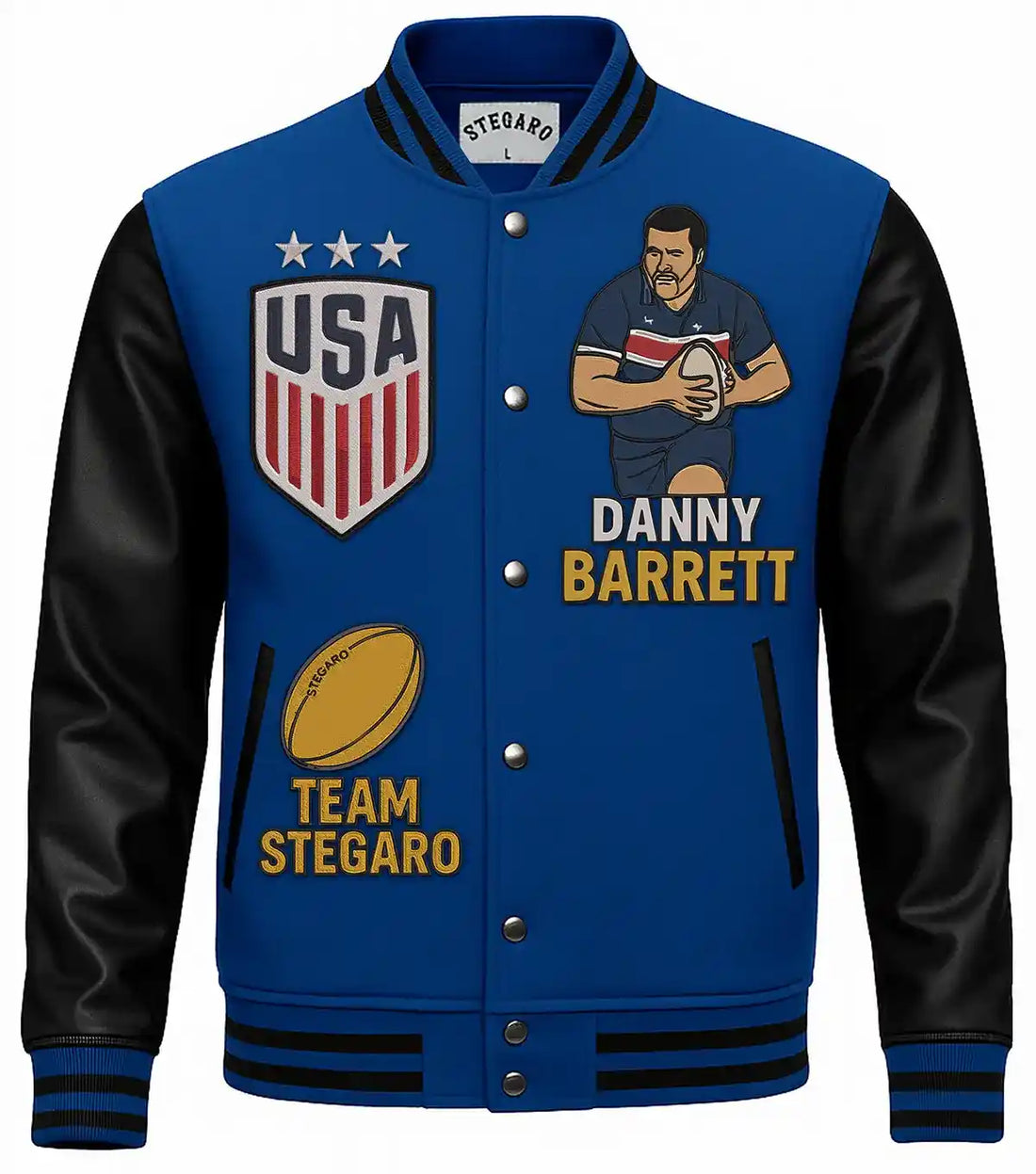 Stegaro Gridson Feel Good Fridays Danny Barrett Varsity Jacket