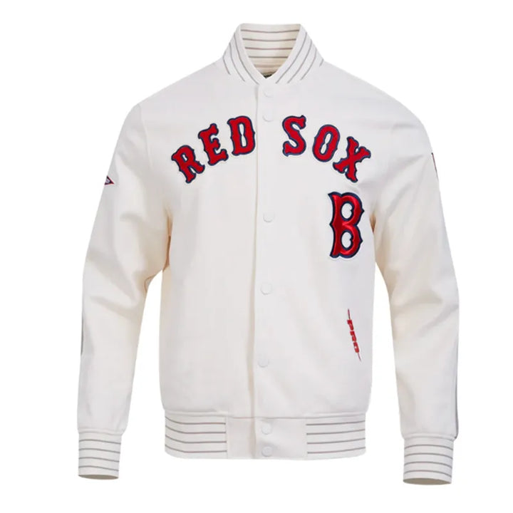 Boston Red Sox Logo Game Day Eggshell Jacket