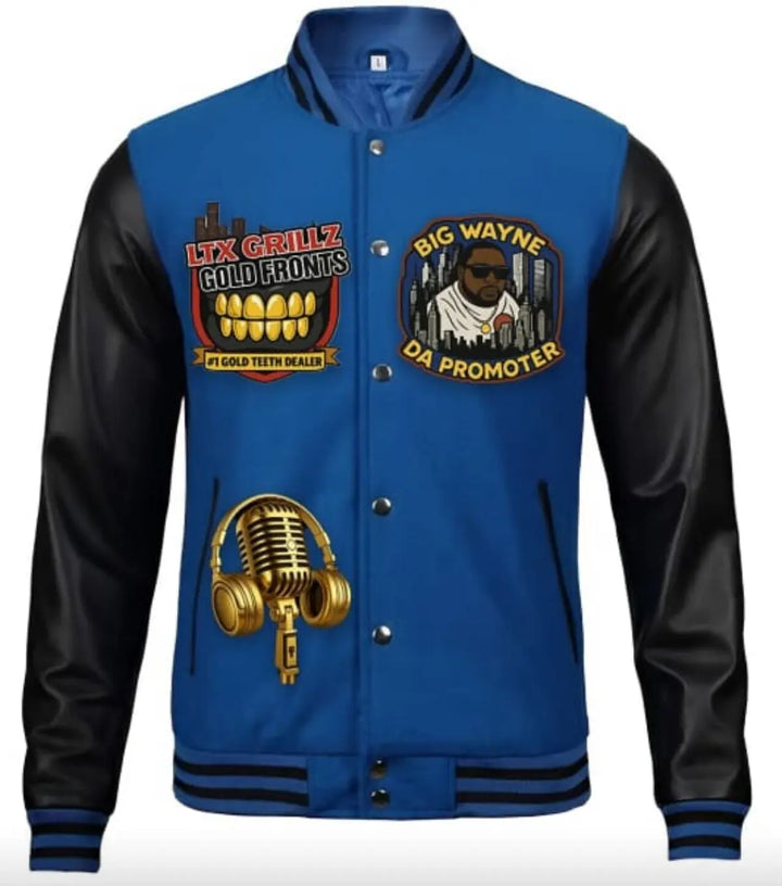 Big Wayne Grillz Gold Fronts varsity Jacket
