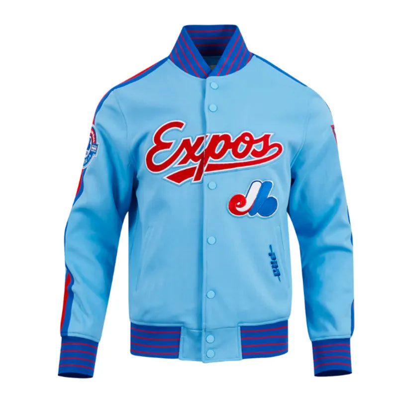 Montreal Expos Logo Game Day Uni Blue Jacket