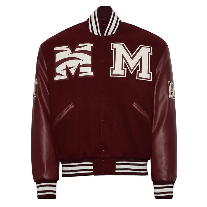 Morehouse College Maroon Varsity Jacket