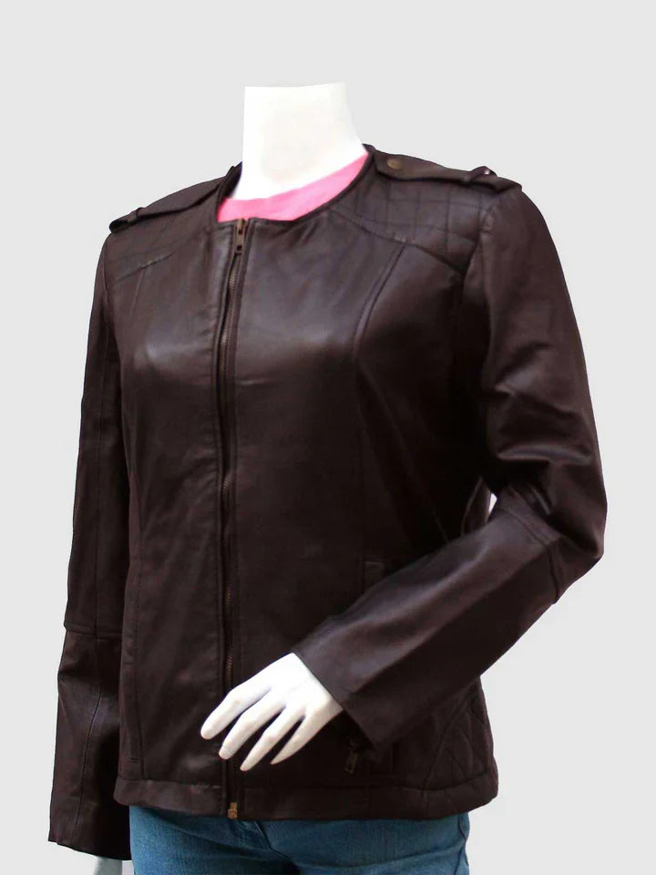 Brown Motorcycle Jacket