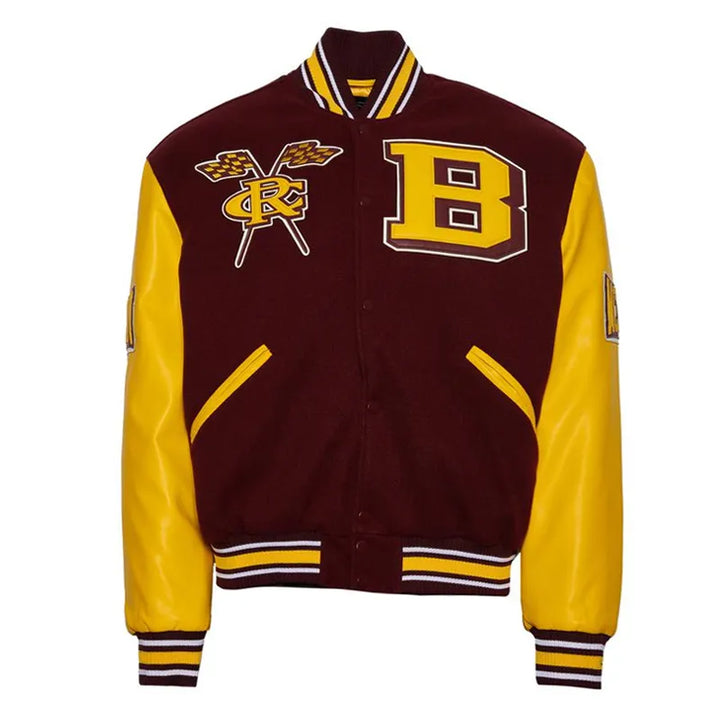 Bethune Cookman University Maroon and Gold Varsity Jacket
