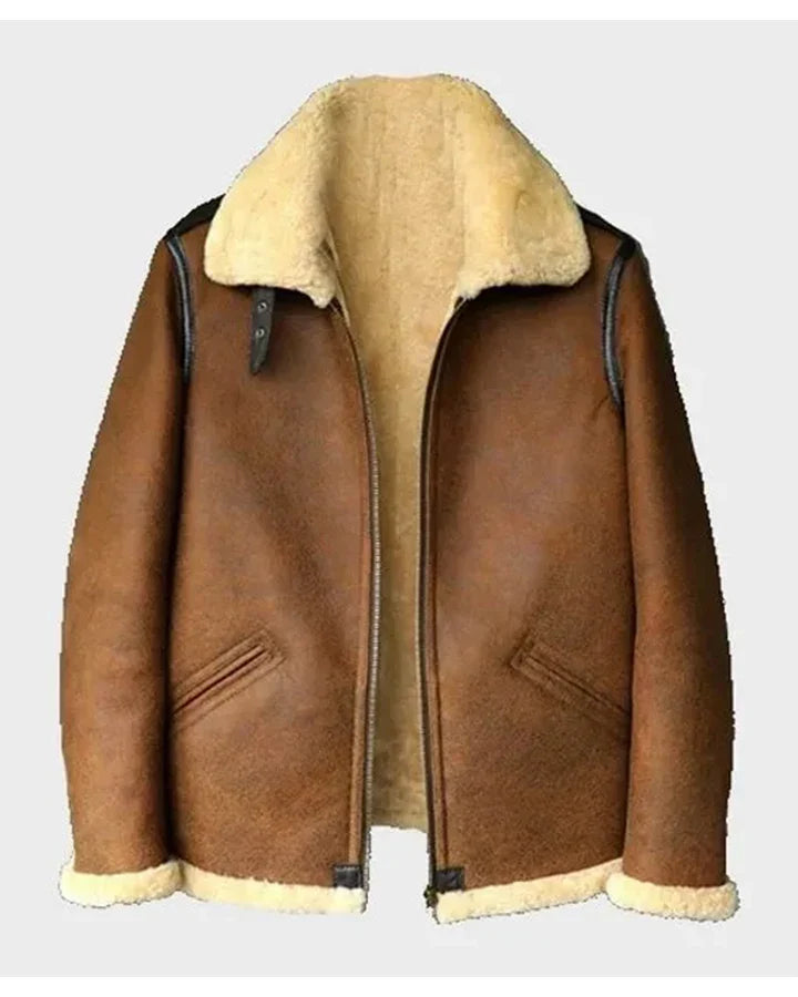 Johnson Brown SF Shearling Soft Leather Jacket