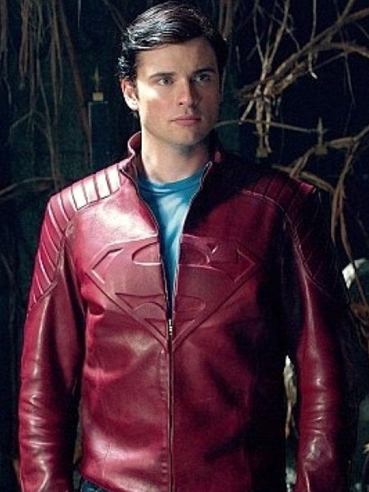 Light Red Leather Biker Jacket