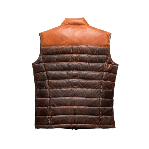 Men’s Bridger Leather Down Puffer Vest