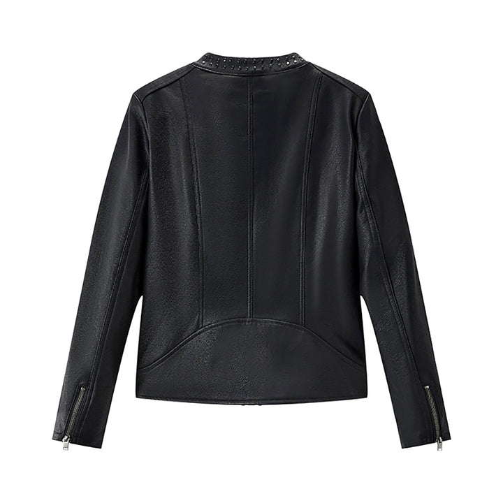 Black Fashion Leather Jacket for Women