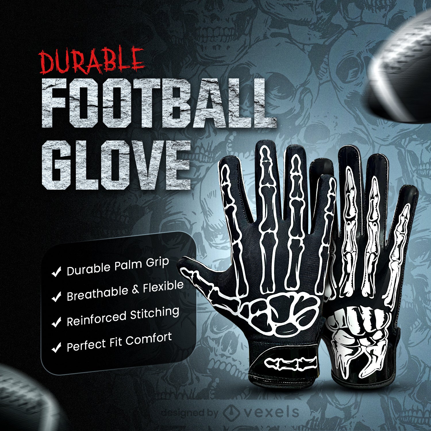 Football Gloves – Super Sticky Receiver Gloves Tacky Grip & Performance for Games & Training – Adult & Youth Sizes