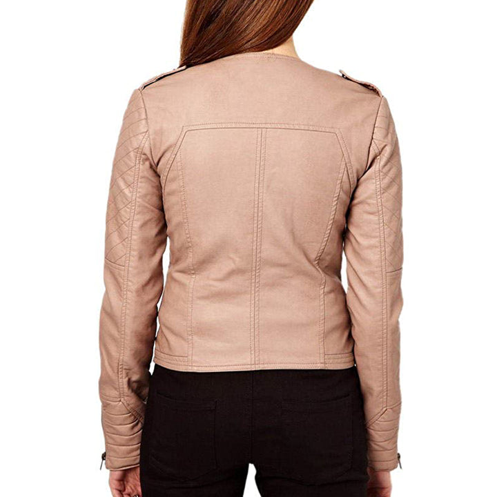 Premium Stylish Brown Fashion Leather Jacket for Women