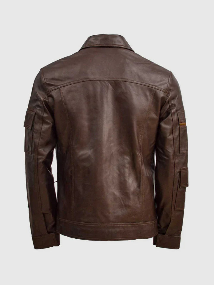 Classic Brown Leather Jacket