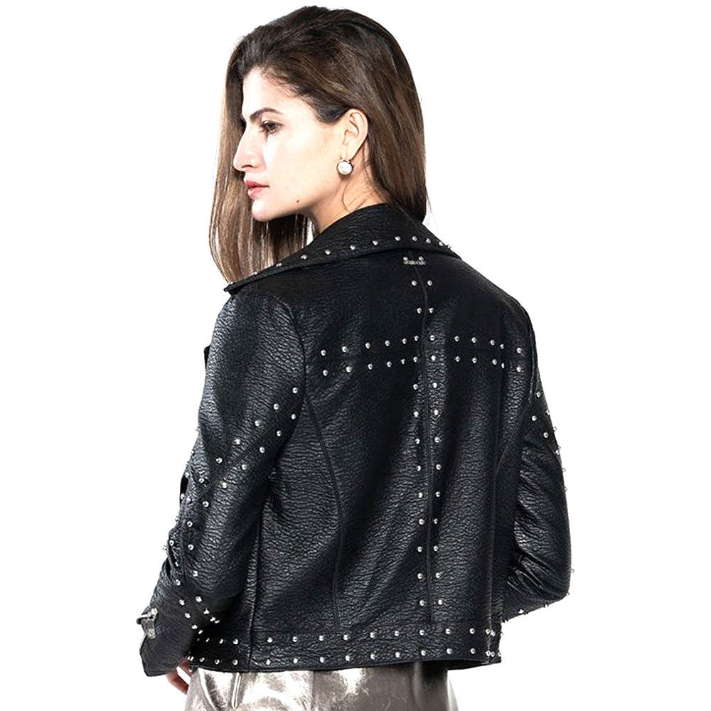 Premium Black Fashion Leather Jacket for Women