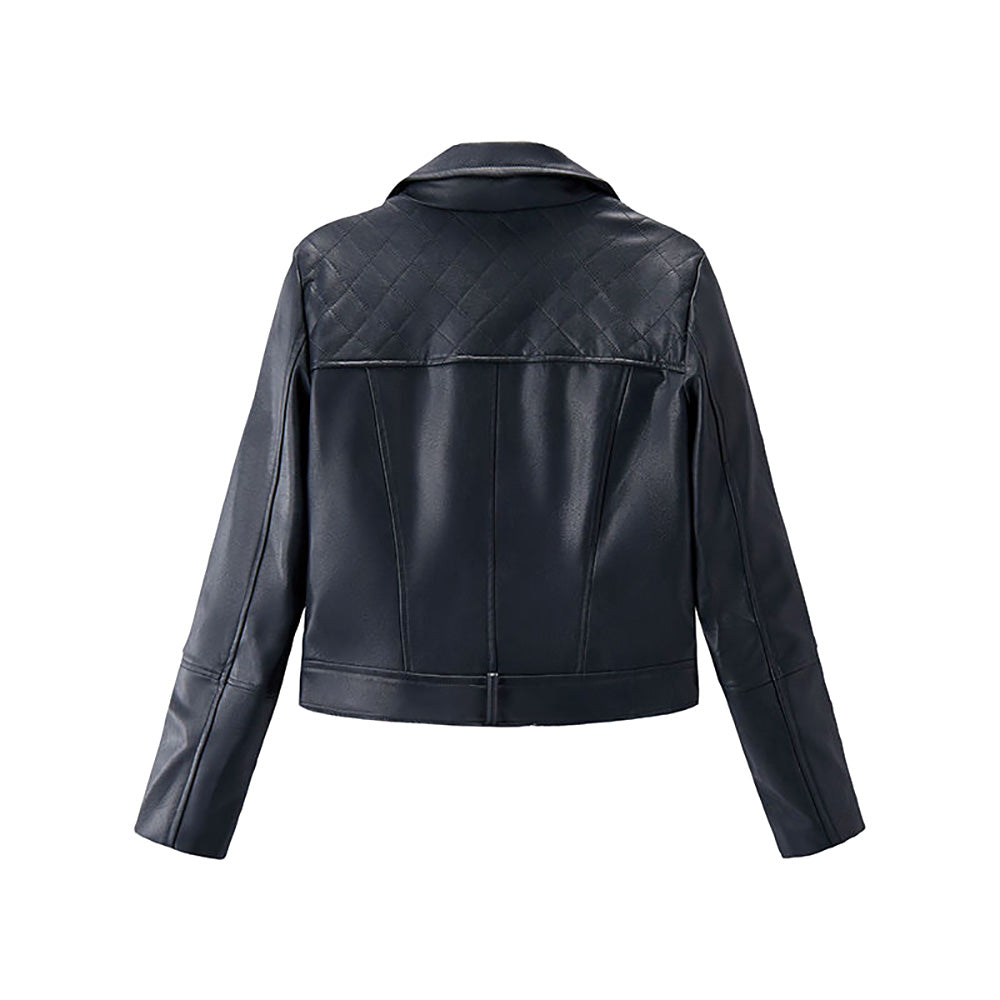 Black Fashion Leather Jacket for Women