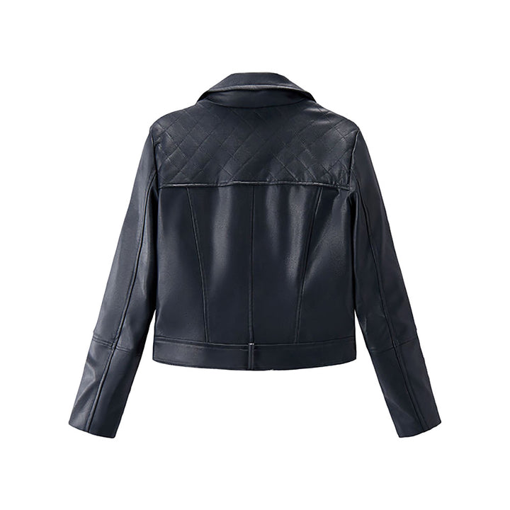 Black Fashion Leather Jacket for Women