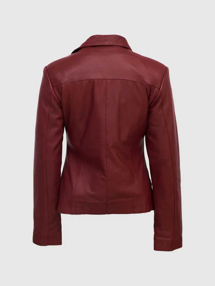 Burgundy Leather Jacket