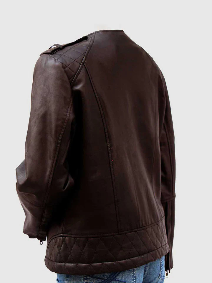 Brown Motorcycle Jacket