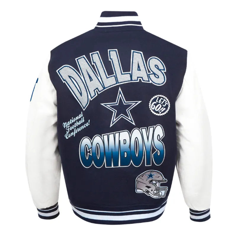 Dallas Cowboys Turn It Up Classic Rib Varsity Jacket