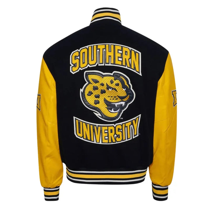 Southern University Black and Gold Varsity Jacket