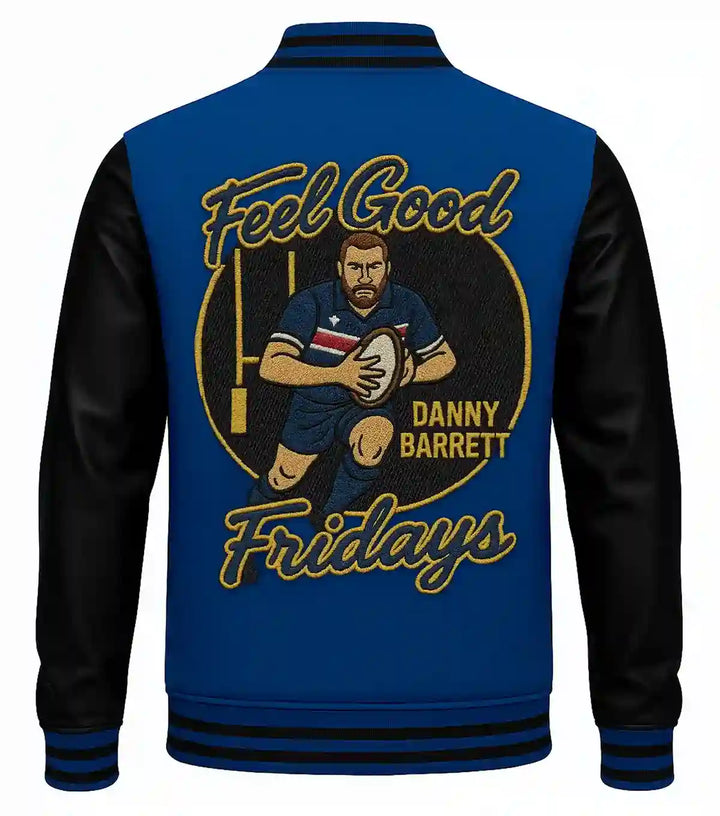 Stegaro Gridson Feel Good Fridays Danny Barrett Varsity Jacket