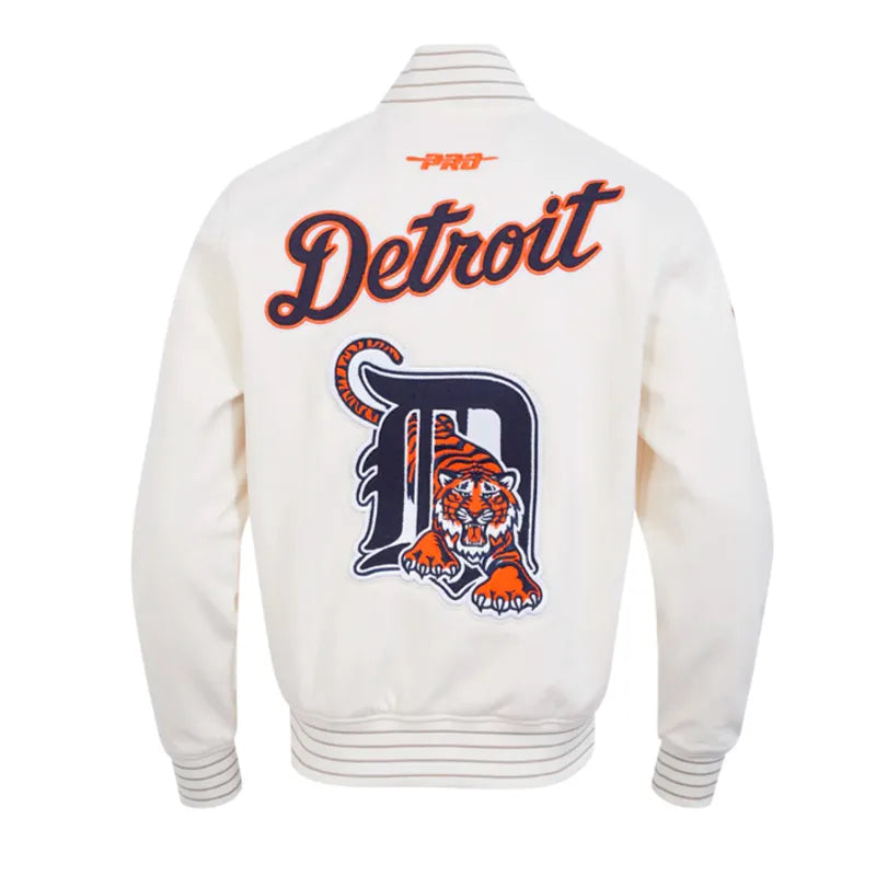 Detroit Tigers Logo Game Day Eggshell Jacket