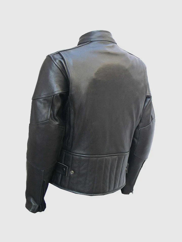 Classic Black Motorcycle Jacket