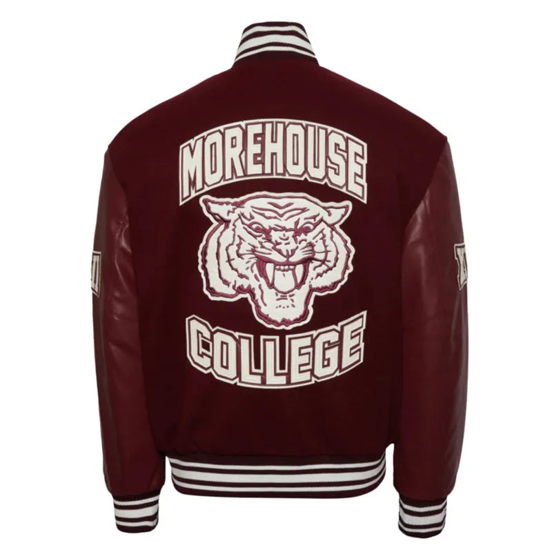 Morehouse College Maroon Varsity Jacket