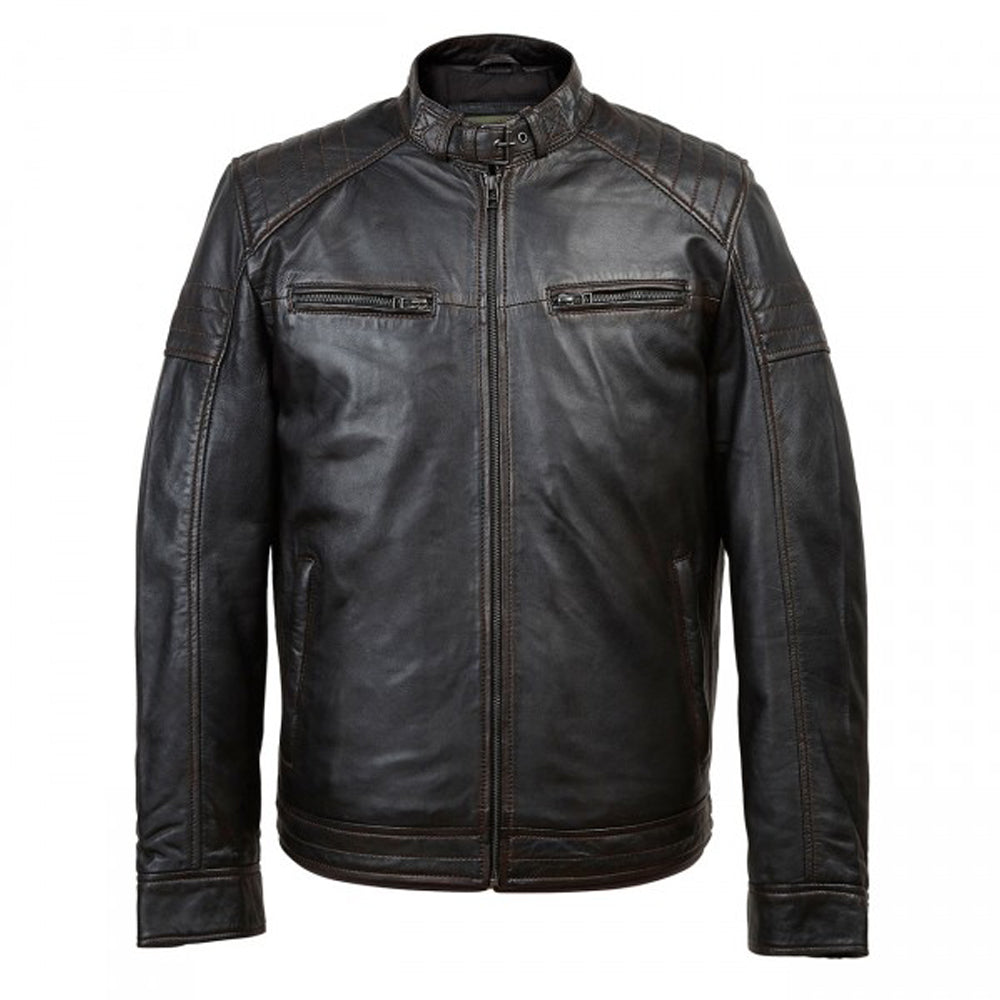 Premium Stylish Black Fashion Leather Jacket for Men