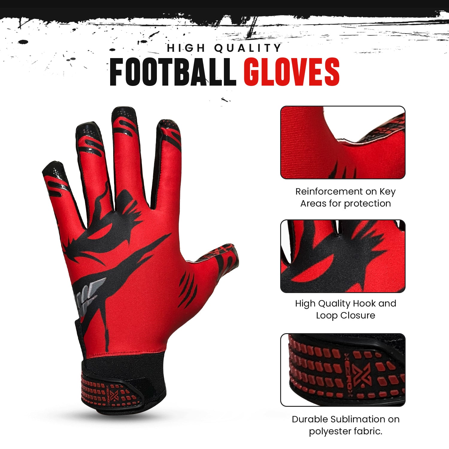 Xezrox Wear Football Gloves – Youth & Adults Kids Sizes