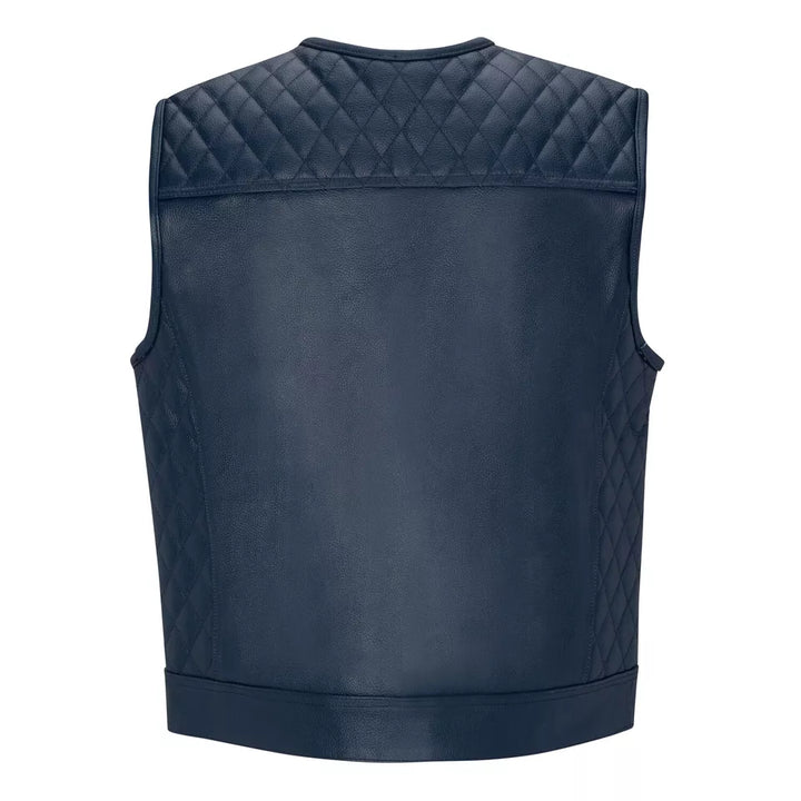 Premium Sheepskin Leather Vest – Lightweight Comfort, Biker Edge