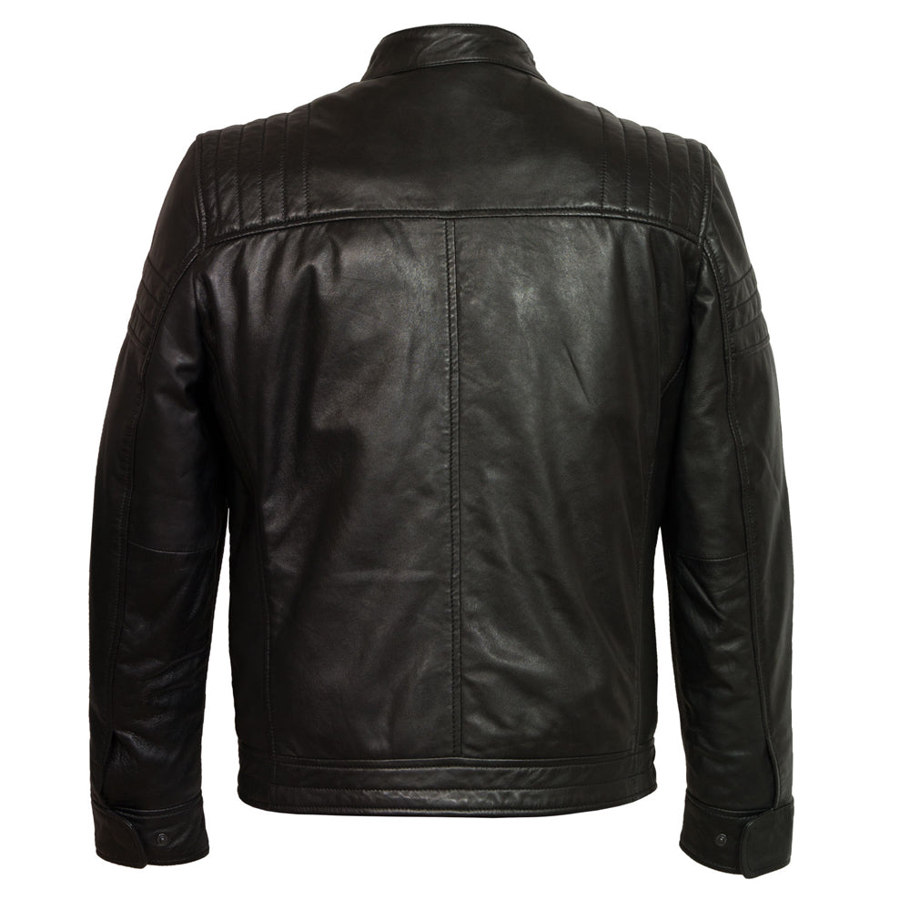 Premium Stylish Black Fashion Leather Jacket for Men