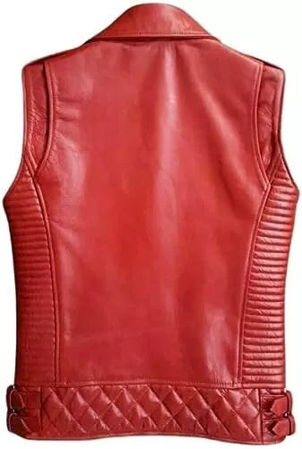 Lightweight Sheepskin Leather Vest | Kaida Leathers