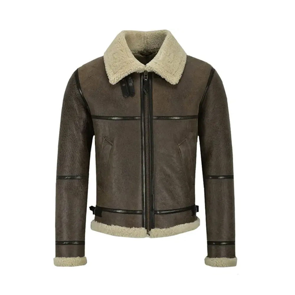 Vincent Air Force SF Flying Bomber Lambskin Leather Jacket