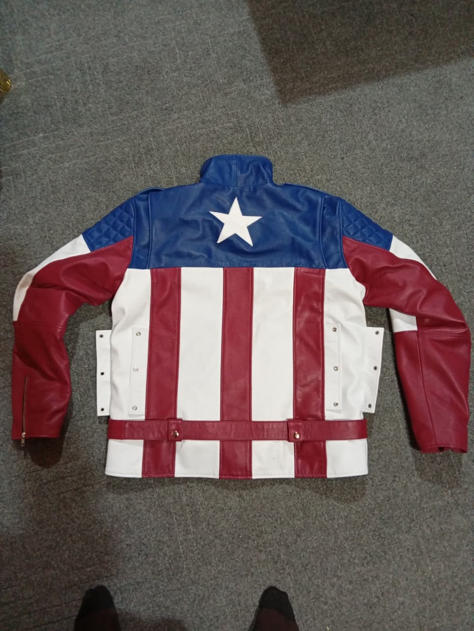 Multi Colored Biker Jacket
