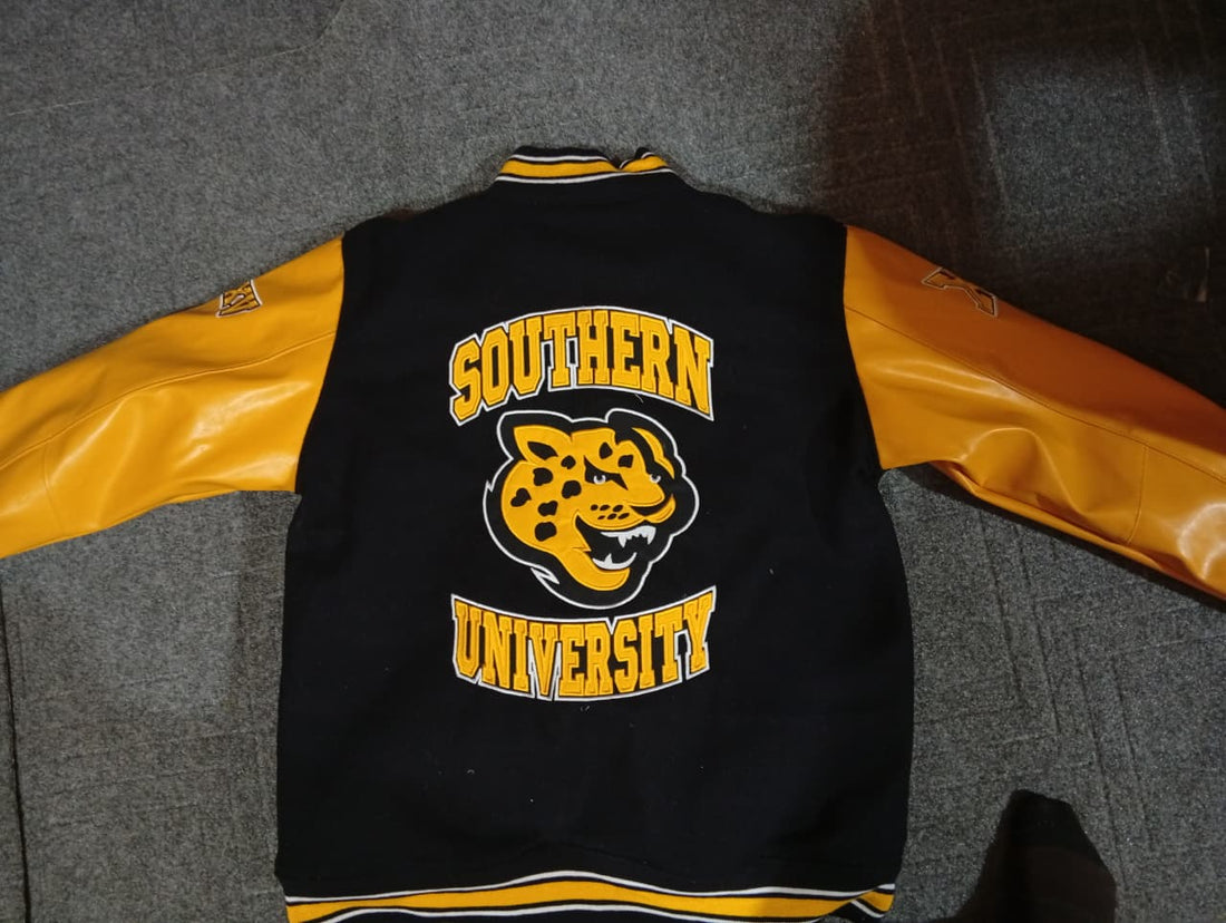 Southern University Black and Gold Varsity Jacket