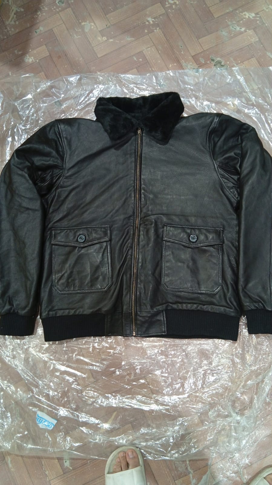 Mark US Shearling Fur G-1 Bomber Flight Jacket