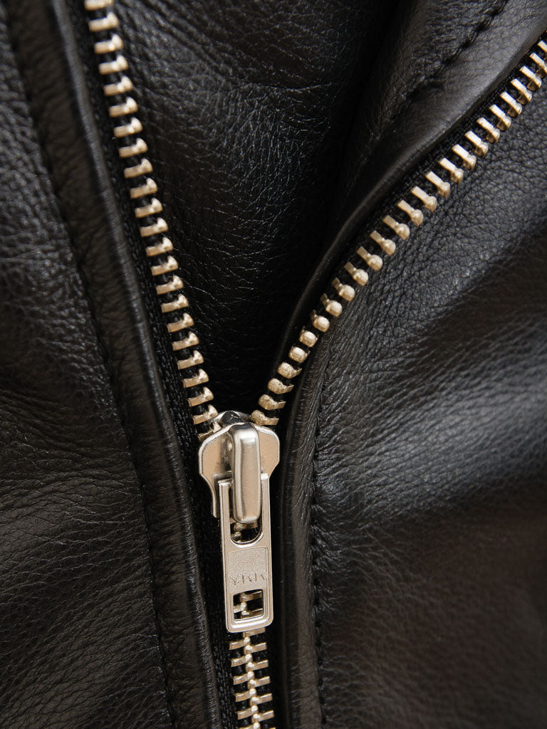 Black Fashion Men Biker Leather Jacket