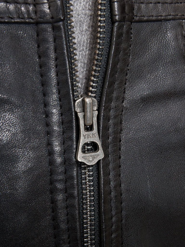 Black Fashion Men Biker Leather Jacket