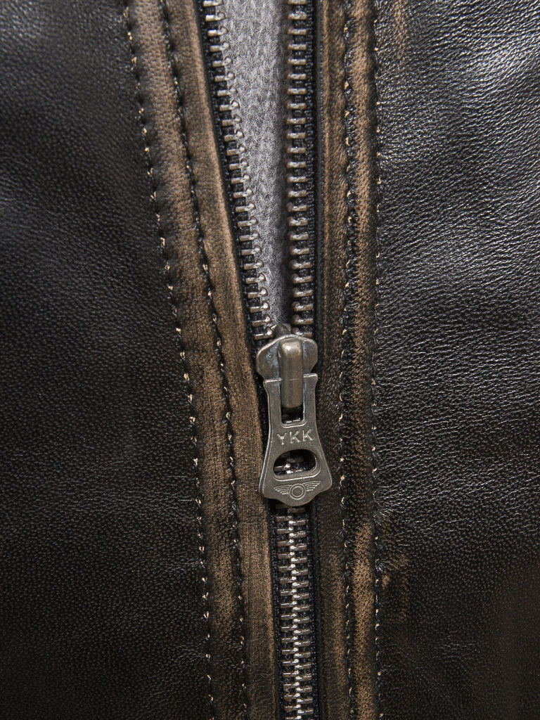 Black Fashion Men Biker Leather Jacket