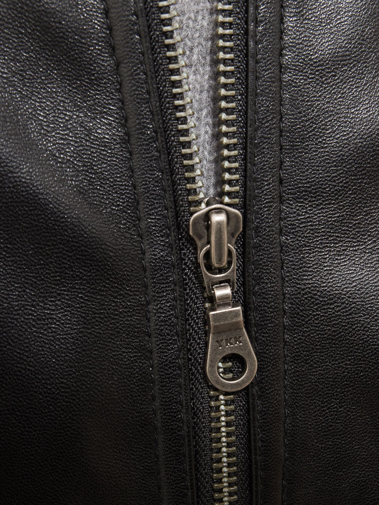 Black Fashion Men Biker Leather Jacket