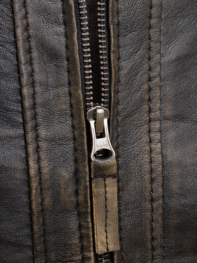 Black Fashion Men Biker Leather Jacket