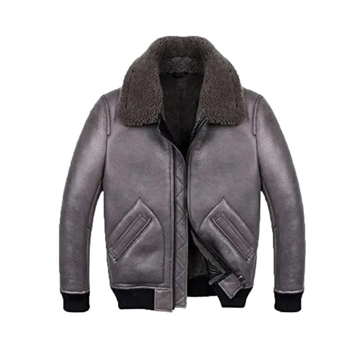 Robinson Shearling Grey B2 Leather Jacket